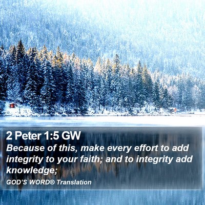 2 Peter 1:5 GW Bible Verse Image