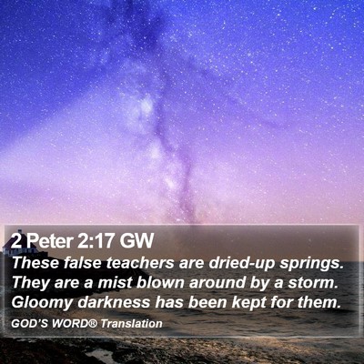 2 Peter 2:17 GW Bible Verse Image