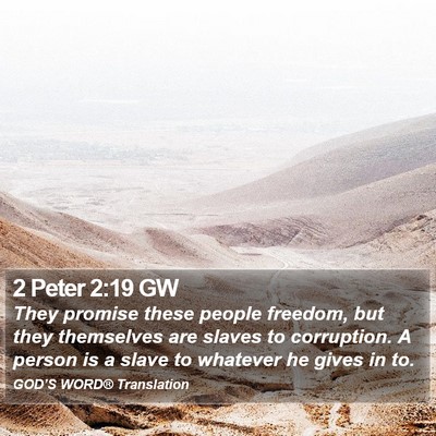 2 Peter 2:19 GW Bible Verse Image
