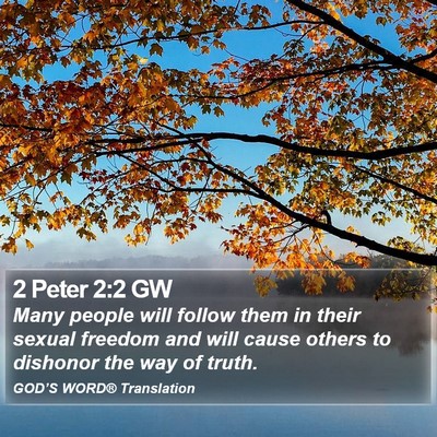 2 Peter 2:2 GW Bible Verse Image