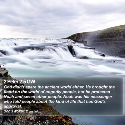 2 Peter 2:5 GW Bible Verse Image