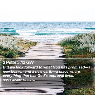 2 Peter 3:13 GW Bible Verse Image