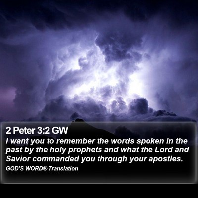 2 Peter 3:2 GW Bible Verse Image