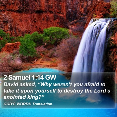 2 Samuel 1:14 GW Bible Verse Image