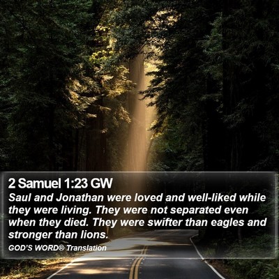 2 Samuel 1:23 GW Bible Verse Image