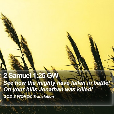 2 Samuel 1:25 GW Bible Verse Image