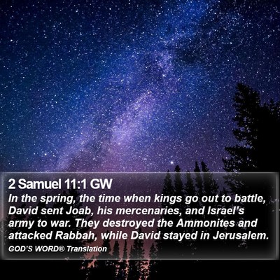 2 Samuel 11:1 GW Bible Verse Image