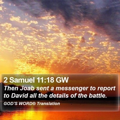 2 Samuel 11:18 GW Bible Verse Image