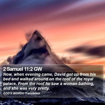 2 Samuel 11:2 GW Bible Verse Image