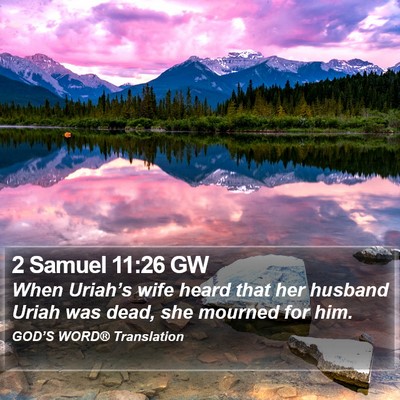 2 Samuel 11:26 GW Bible Verse Image