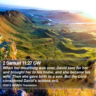 2 Samuel 11:27 GW Bible Verse Image