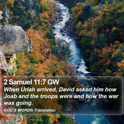 2 Samuel 11:7 GW Bible Verse Image