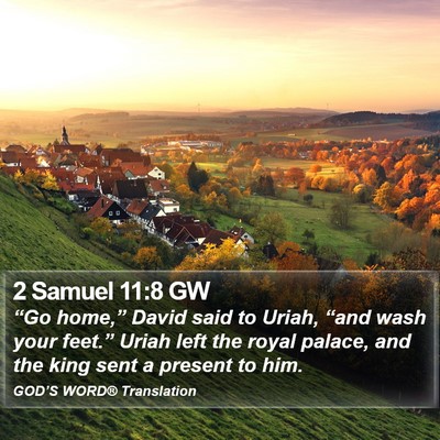 2 Samuel 11:8 GW Bible Verse Image
