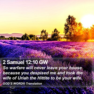 2 Samuel 12:10 GW Bible Verse Image
