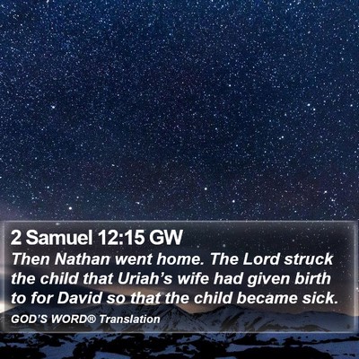 2 Samuel 12:15 GW Bible Verse Image