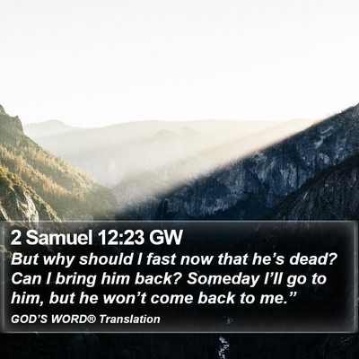 2 Samuel 12:23 GW Bible Verse Image