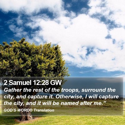 2 Samuel 12:28 GW Bible Verse Image