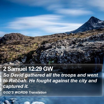 2 Samuel 12:29 GW Bible Verse Image