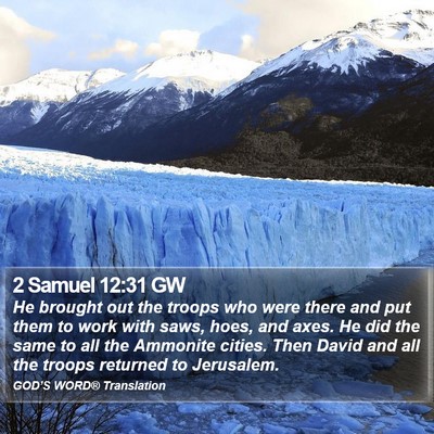 2 Samuel 12:31 GW Bible Verse Image