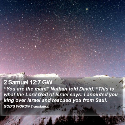 2 Samuel 12:7 GW Bible Verse Image