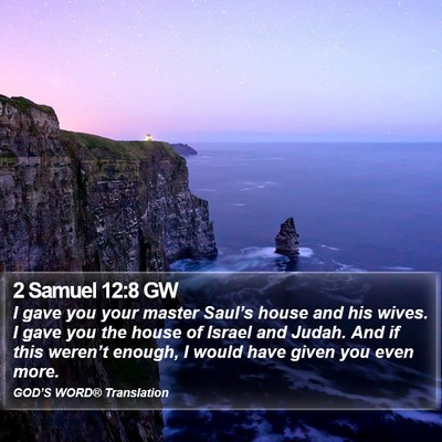 2 Samuel 12:8 GW Bible Verse Image