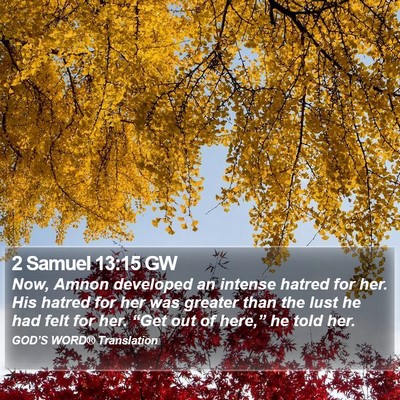 2 Samuel 13:15 GW Bible Verse Image