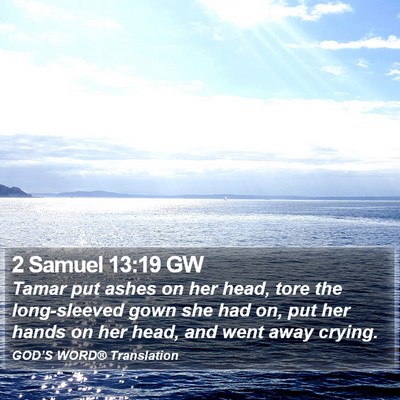 2 Samuel 13:19 GW Bible Verse Image
