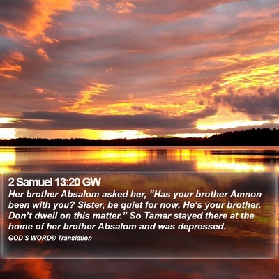 2 Samuel 13:20 GW Bible Verse Image