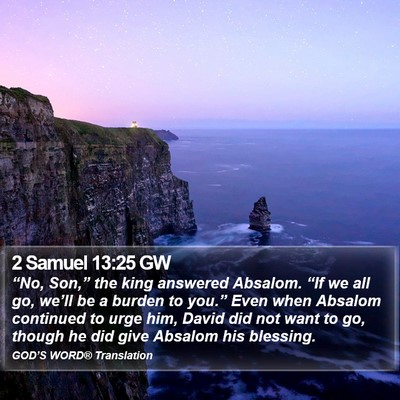 2 Samuel 13:25 GW Bible Verse Image