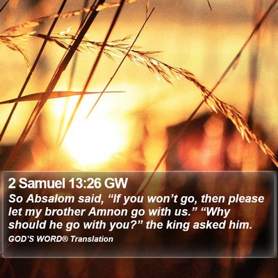 2 Samuel 13:26 GW Bible Verse Image