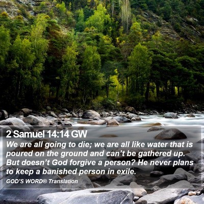 2 Samuel 14:14 GW Bible Verse Image