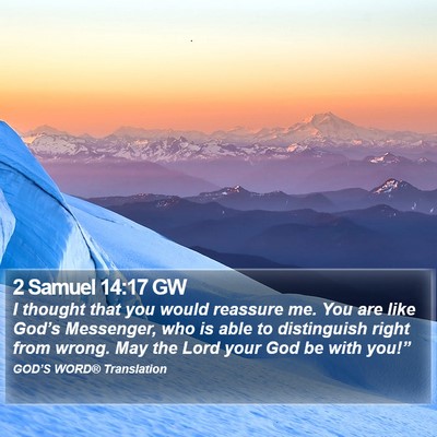 2 Samuel 14:17 GW Bible Verse Image