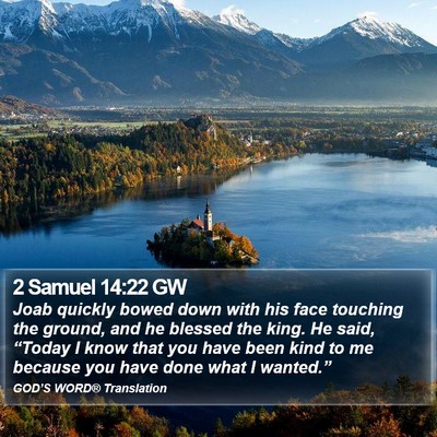 2 Samuel 14:22 GW Bible Verse Image