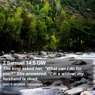 2 Samuel 14:5 GW Bible Verse Image