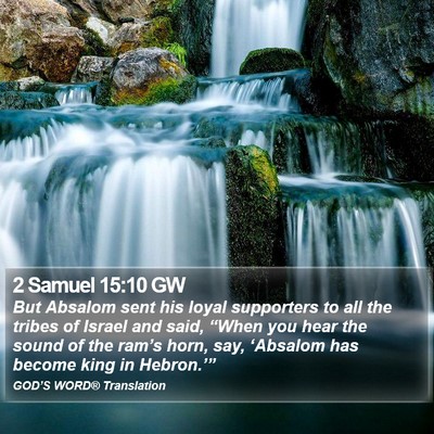 2 Samuel 15:10 GW Bible Verse Image