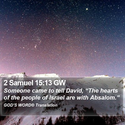 2 Samuel 15:13 GW Bible Verse Image