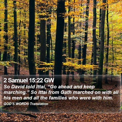 2 Samuel 15:22 GW Bible Verse Image