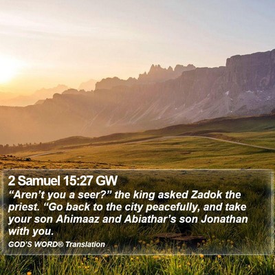 2 Samuel 15:27 GW Bible Verse Image