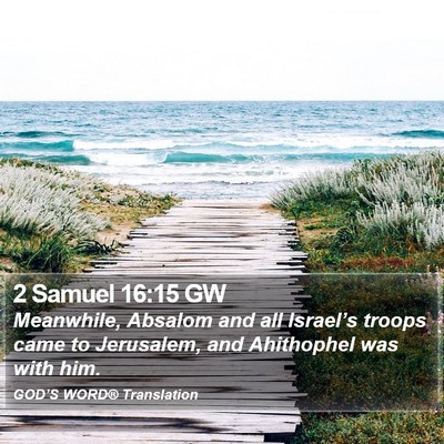 2 Samuel 16:15 GW Bible Verse Image