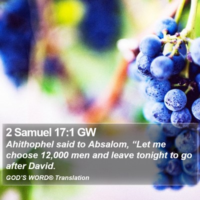 2 Samuel 17:1 GW Bible Verse Image