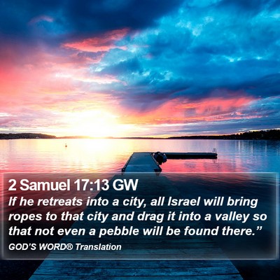2 Samuel 17:13 GW Bible Verse Image