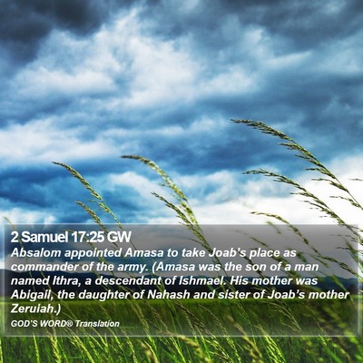 2 Samuel 17:25 GW Bible Verse Image