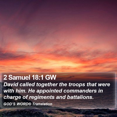 2 Samuel 18:1 GW Bible Verse Image