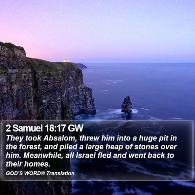 2 Samuel 18:17 GW Bible Verse Image