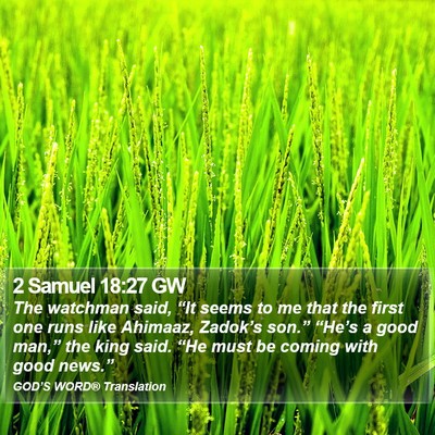 2 Samuel 18:27 GW Bible Verse Image