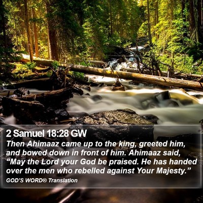 2 Samuel 18:28 GW Bible Verse Image