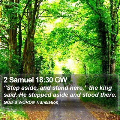 2 Samuel 18:30 GW Bible Verse Image