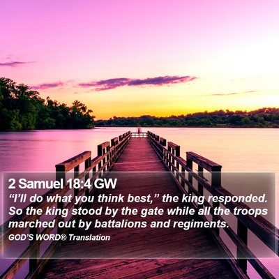 2 Samuel 18:4 GW Bible Verse Image