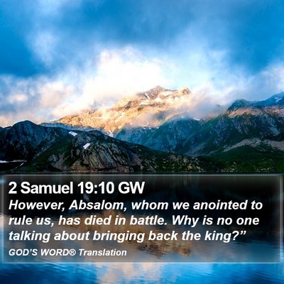2 Samuel 19:10 GW Bible Verse Image