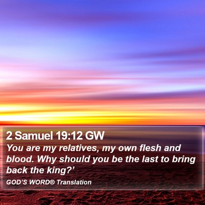 2 Samuel 19:12 GW Bible Verse Image